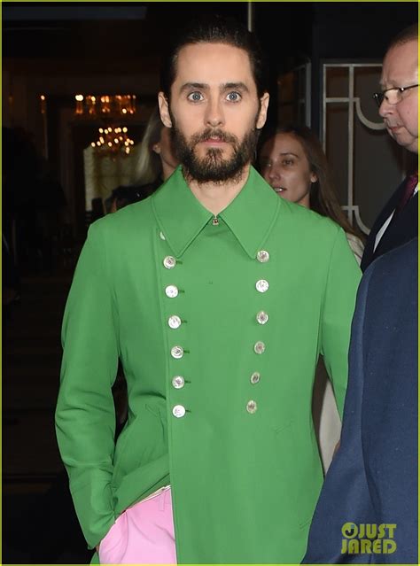 Jared Leto's Green Jacket .